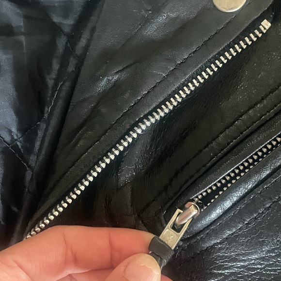 5 HEADS Black Leather Cropped Jacket - Picture 5 of 16